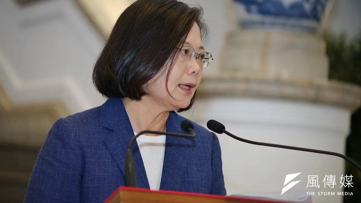 蔡英文總統說再生能源超過核電,大謬。(盧逸峰攝)