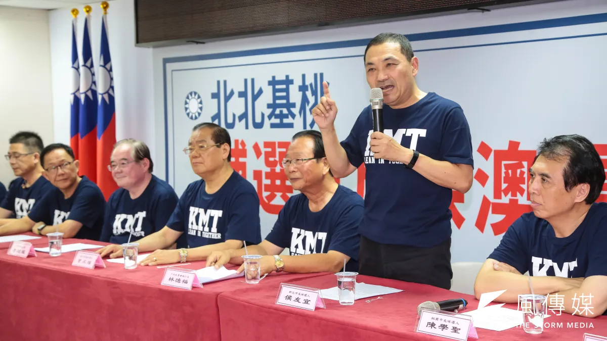 國民黨新北市長參選人侯友宜31日出席「北北基桃輔選與反深澳電廠公投造勢大會」。(顏麟宇攝)