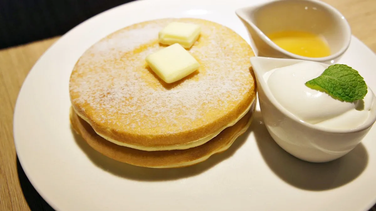 使用北海道乳原料所製成鬆餅,你心動了嗎?(圖/White Cosy Taiwan@facebook)