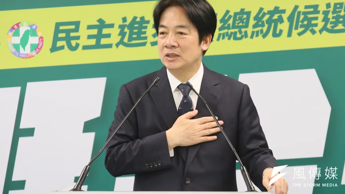 民進黨總統提名人賴清德。(柯承惠攝)
