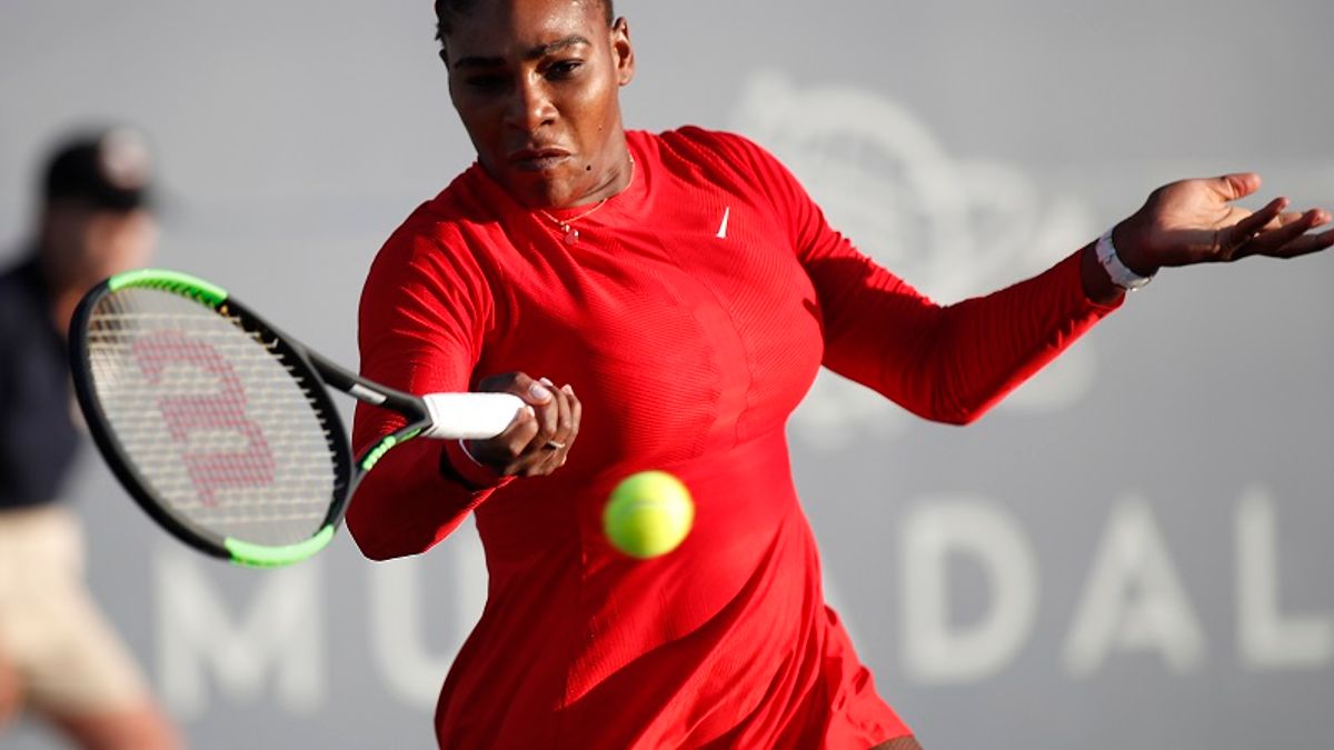 小威廉絲在WTA巡迴賽聖荷西站第一輪比賽便慘遭淘汰,而她的對手是英國一姐康塔,只花了52分鐘便收下勝利。(美聯社) 小威廉絲在WTA巡迴賽聖荷西站第一輪比賽便慘遭淘汰,而她的對手是英國一姐康塔,只花了52分鐘便收下勝利。(美聯社)