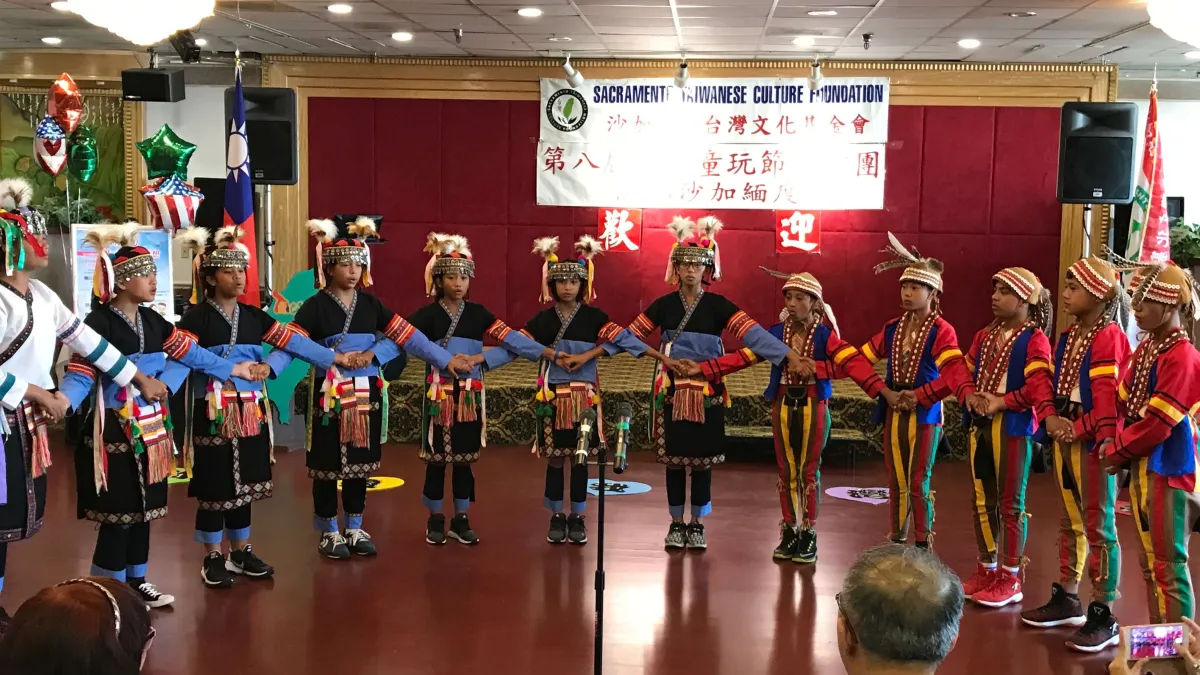 KFF高市代表團,前往前往加州首府沙加緬度參與歡迎茶會宣慰僑胞。(圖/高雄市原民會提供)