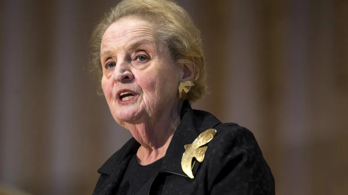 美國前國務卿歐布萊特(Madeleine Albright)(AP)