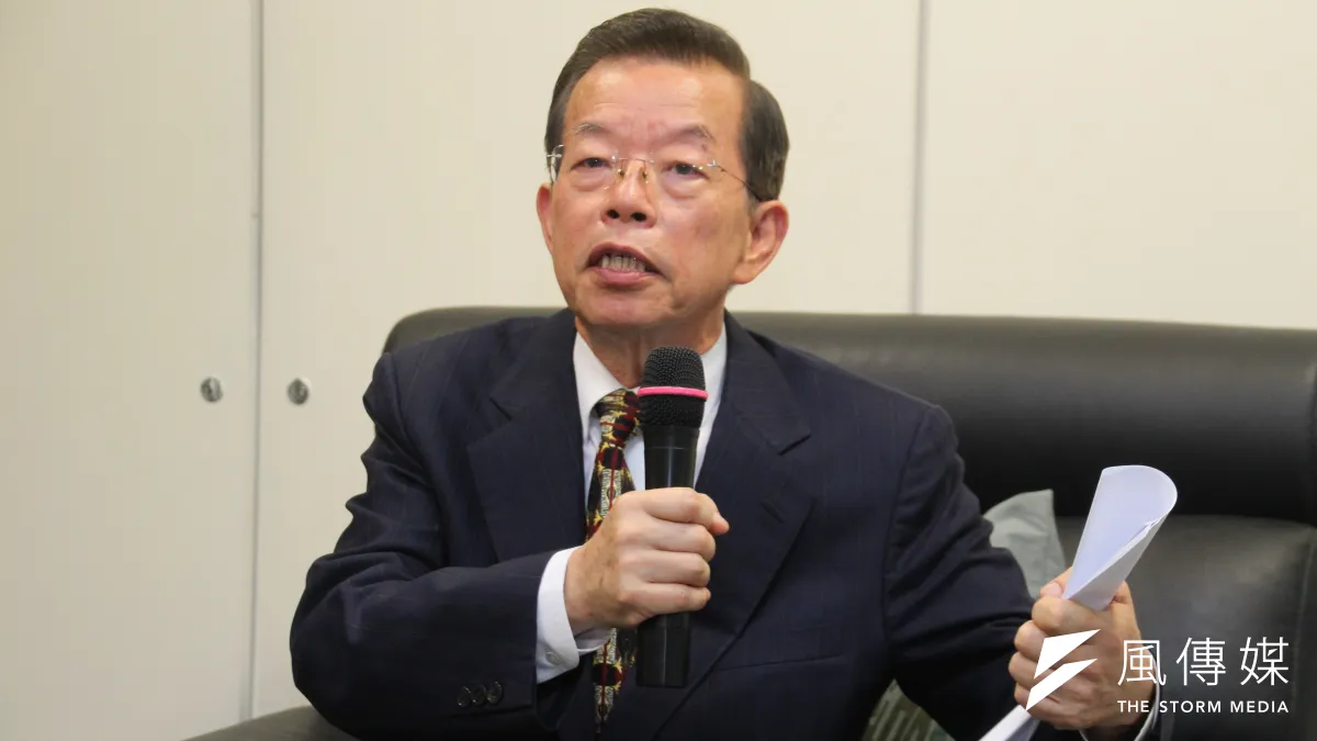 駐日大使謝長廷舉辦長工媒體茶敘。(王德為攝)