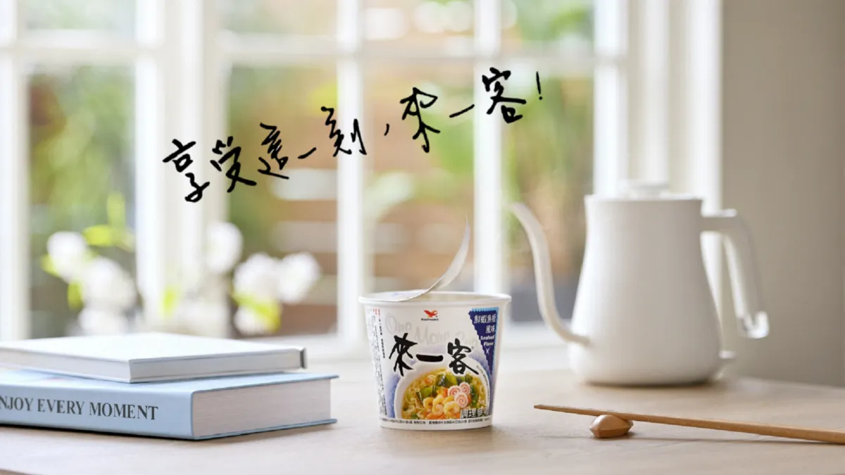 來一客鮮蝦魚板穩坐杯麵人氣王,熟悉湯頭加上剛剛好份量,讓不少網友直呼從小吃到大還是吃不膩。(圖/業者提供)