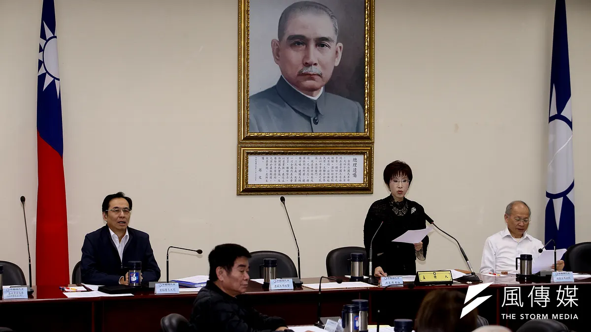 國民黨首席副主席詹啟賢不滿黨中央放話而請辭,也讓11日的中常會上,留下一席空位。(陳明仁攝)