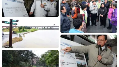 會勘老街整治 鄭文燦:盡最大努力淨化老街溪水質