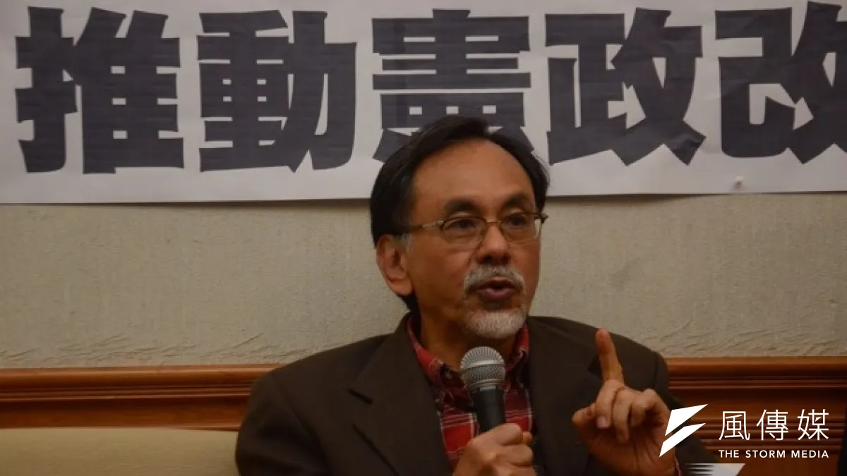 民進黨前立委林濁水23日表示,他主張憲改,但沒有主張廢除總統直選。(資料照片,宋小海攝)