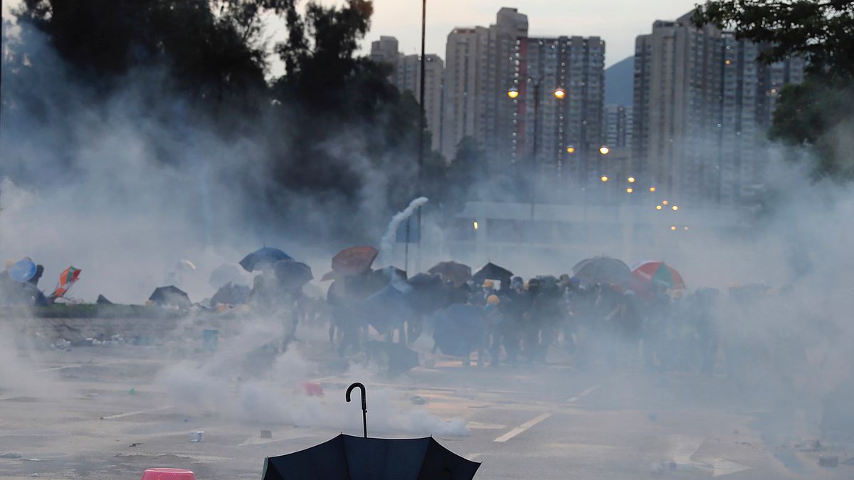 香港「反送中」示威行動持續延燒(美聯社) 香港「反送中」示威行動持續延燒(美聯社)