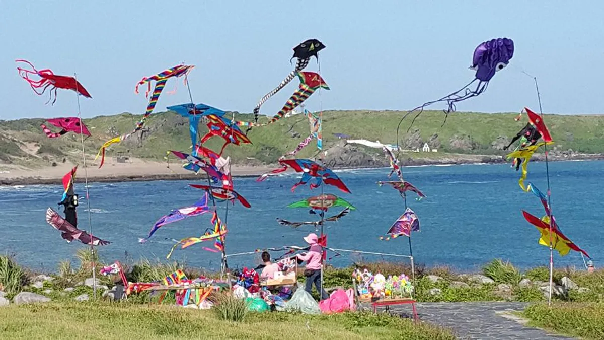 新北市北海岸風箏節於今(24)、明(25)日,總計有20個不同蜂團團隊參賽,分別來自10個不同國家。(取自新北市北海岸風箏節臉書).jpg 新北市北海岸風箏節於今(24)、明(25)日,總計有20個不同蜂團團隊參賽,分別來自10個不同國家。(取自新北市北海岸風箏節臉書).jpg