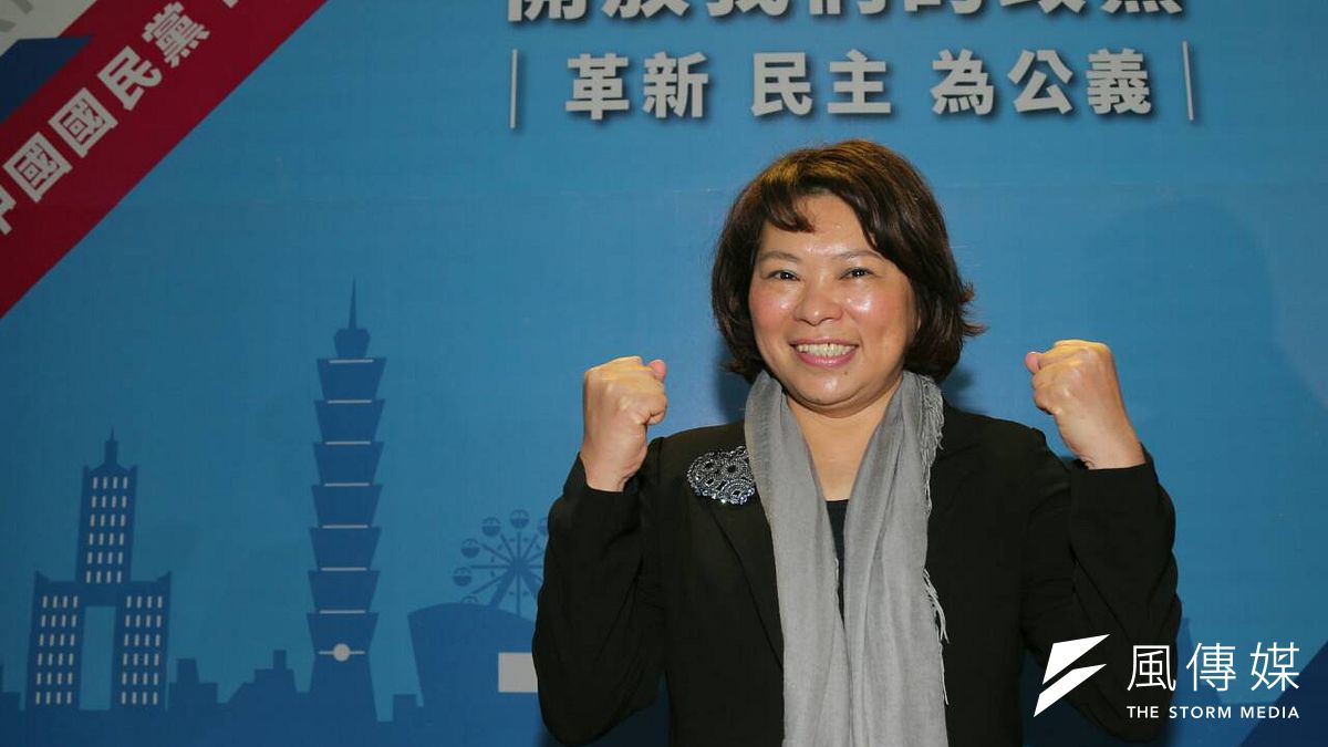 國民黨代理主席黃敏惠宣佈參選黨主席。(陳明仁攝) 國民黨代理主席黃敏惠宣佈參選黨主席。(陳明仁攝)