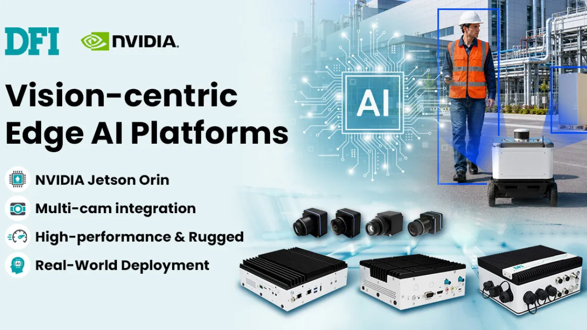 DFI Showcases NVIDIA Jetson Orin-Based Edge AI Platforms for Vision Applications at COMPUTEX 2026