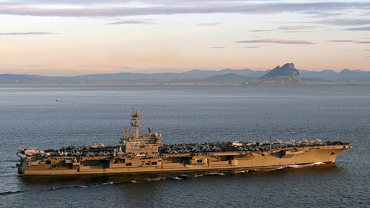 美軍現役尼米茲級十號航空母艦「老布希號」。(翻攝自美國海軍) 美軍現役尼米茲級十號航空母艦「老布希號」。(翻攝自美國海軍)