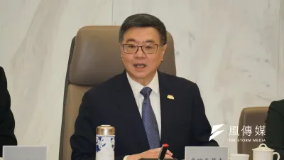 行政院長卓榮泰連鮮奶都發不好,只會攻擊地方政府。(蔡親傑攝)