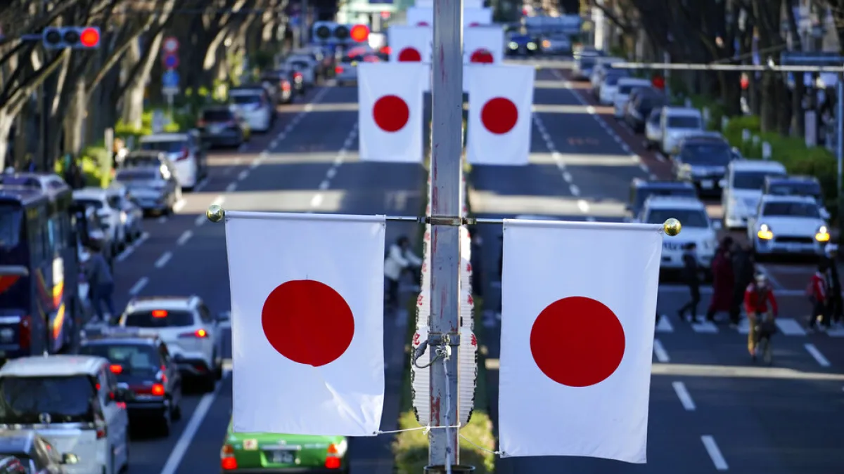 日本國旗(圖片來源:美聯社)