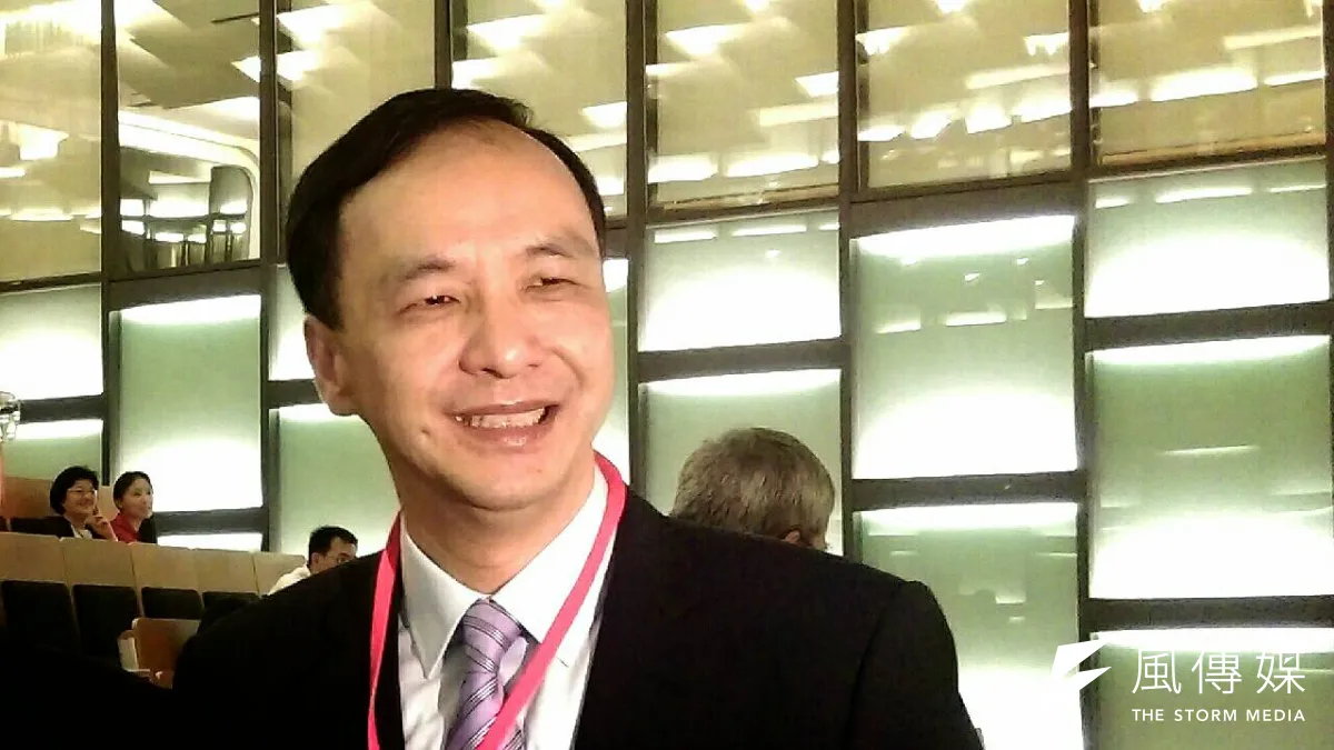 蔡英文赴美訪問,對小英「維持現狀說」 朱立倫質疑:哪一個才是真的?(周怡孜攝)