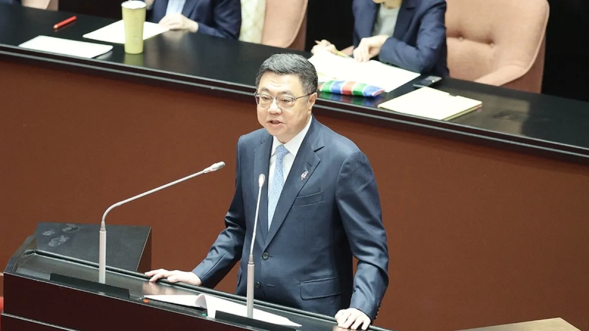 行政院長卓榮泰為什麼不肯副署《有線廣播電視法》修正案?連他自己都說不清楚。(中央社)