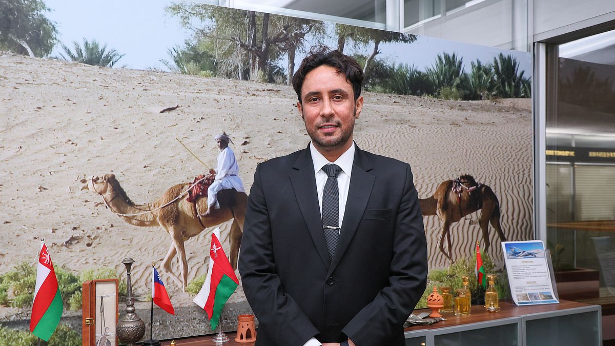 阿曼商務辦事處處長木罕莫德.阿巴拉米(Mohammed Muslem Said Al Baraami)。(顏麟宇攝) 阿曼商務辦事處處長木罕莫德.阿巴拉米(Mohammed Muslem Said Al Baraami)。(顏麟宇攝)