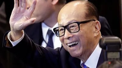 白手起家的香港富豪李嘉誠(美聯社)