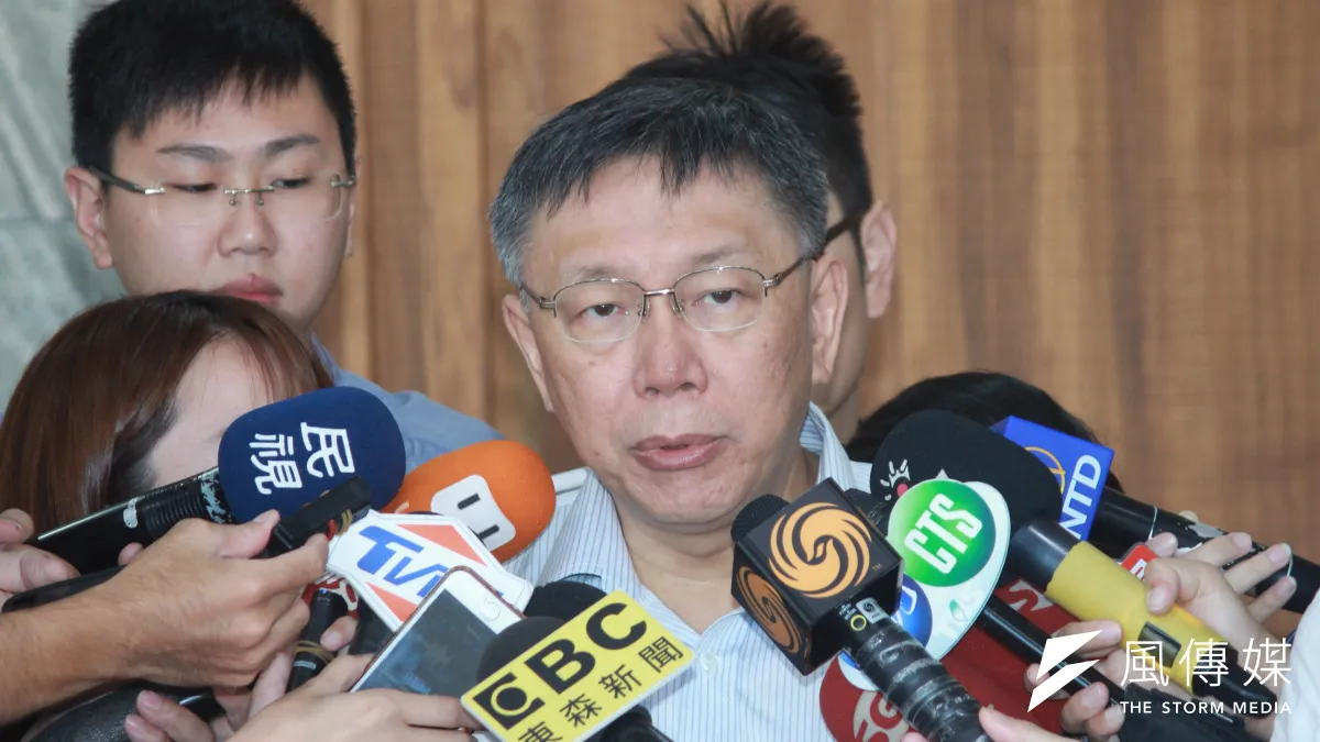 台北市長柯文哲說,就把蓋市場的負責人直接當董事長,就沒有溝通不良的藉口了,「同一個公司還有障礙我也沒辦法了」。(資料照,方炳超攝)