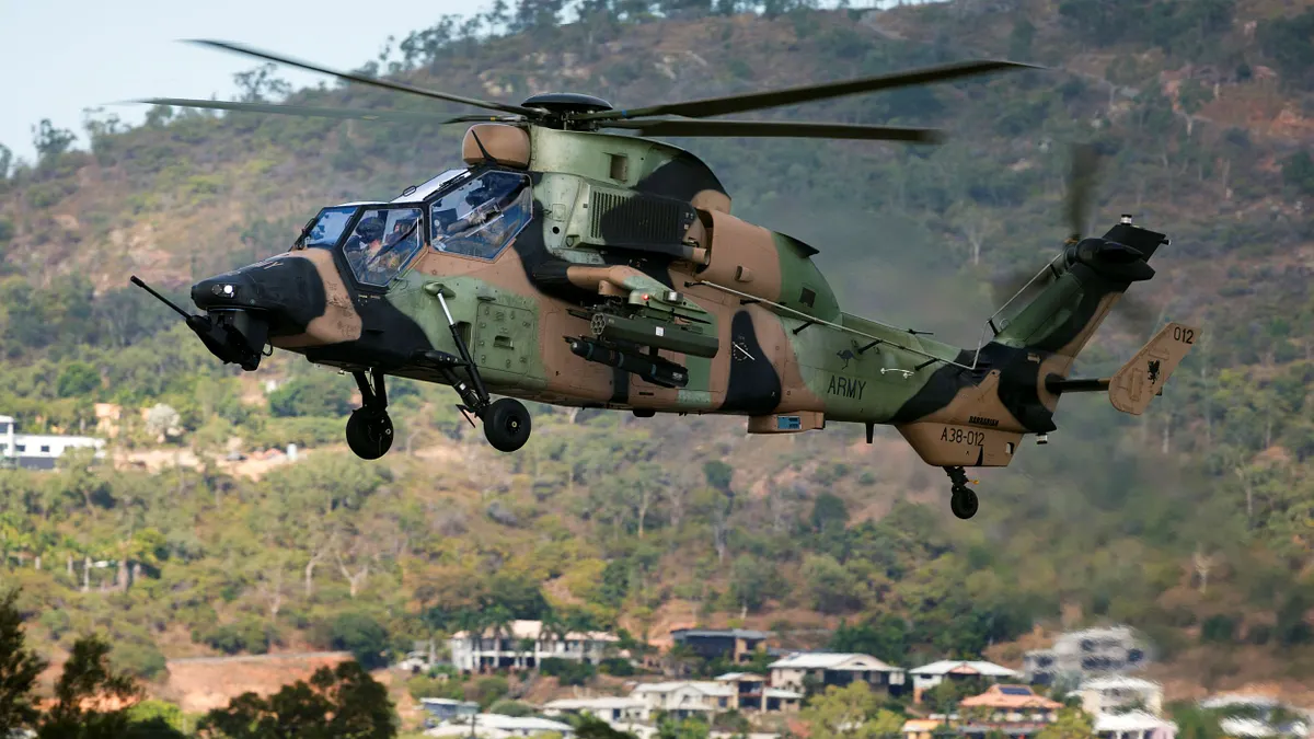 澳洲陸軍現役的「虎式」直升機預計2028年退役,如今很可能成為援助烏克蘭的首批軍武。(翻攝自澳洲陸軍) 澳洲陸軍現役的「虎式」直升機預計2028年退役,如今很可能成為援助烏克蘭的首批軍武。(翻攝自澳洲陸軍)