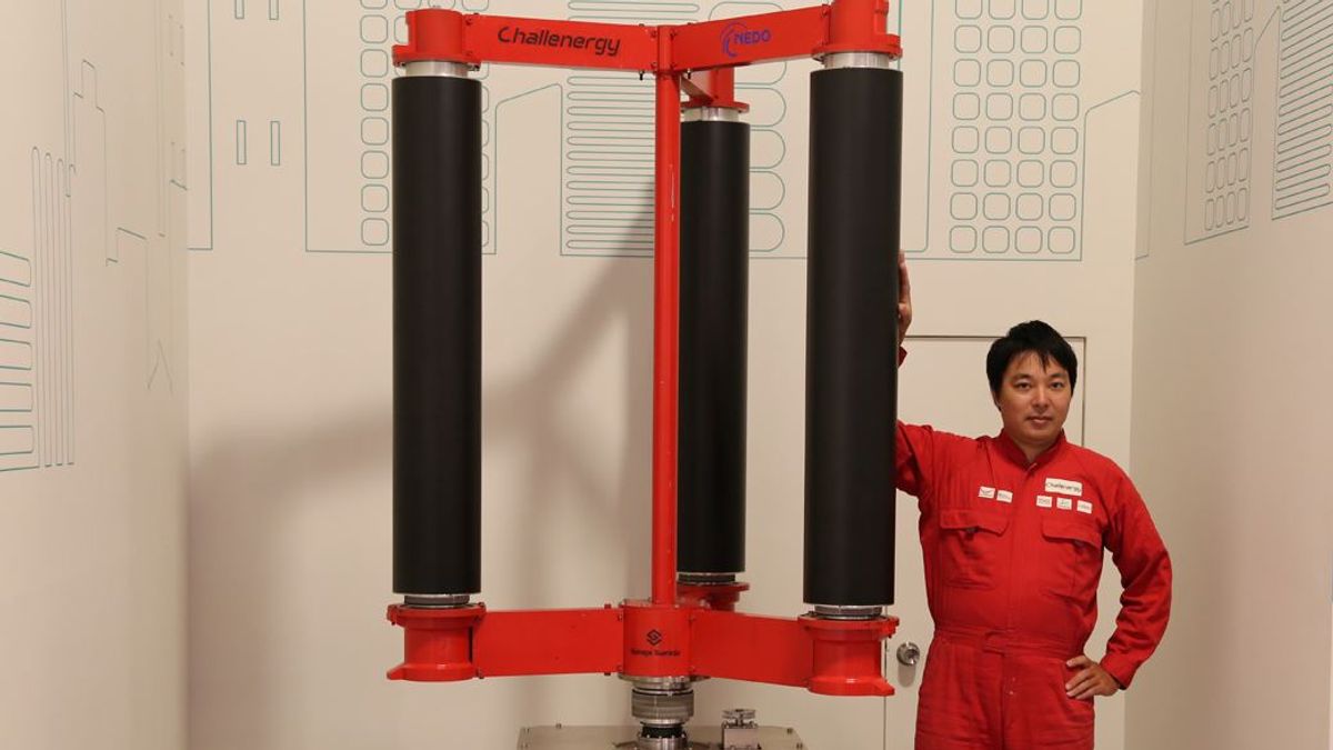 為妥善利用颱風帶來的龐大能量,日本工程師清水敦史開發「颱風發電機」。(圖/翻攝自 EMIRA,智慧機器人網提供) 為妥善利用颱風帶來的龐大能量,日本工程師清水敦史開發「颱風發電機」。(圖/翻攝自 EMIRA,智慧機器人網提供)