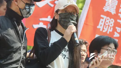亞亞「武統」事件在台灣引發激烈的討論。(柯承惠攝)