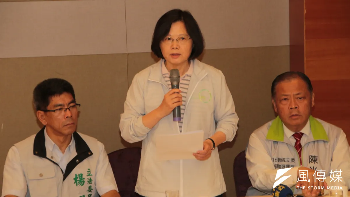 民進黨黨主席蔡英文在澎湖回應馬習會。(民進黨中央提供)