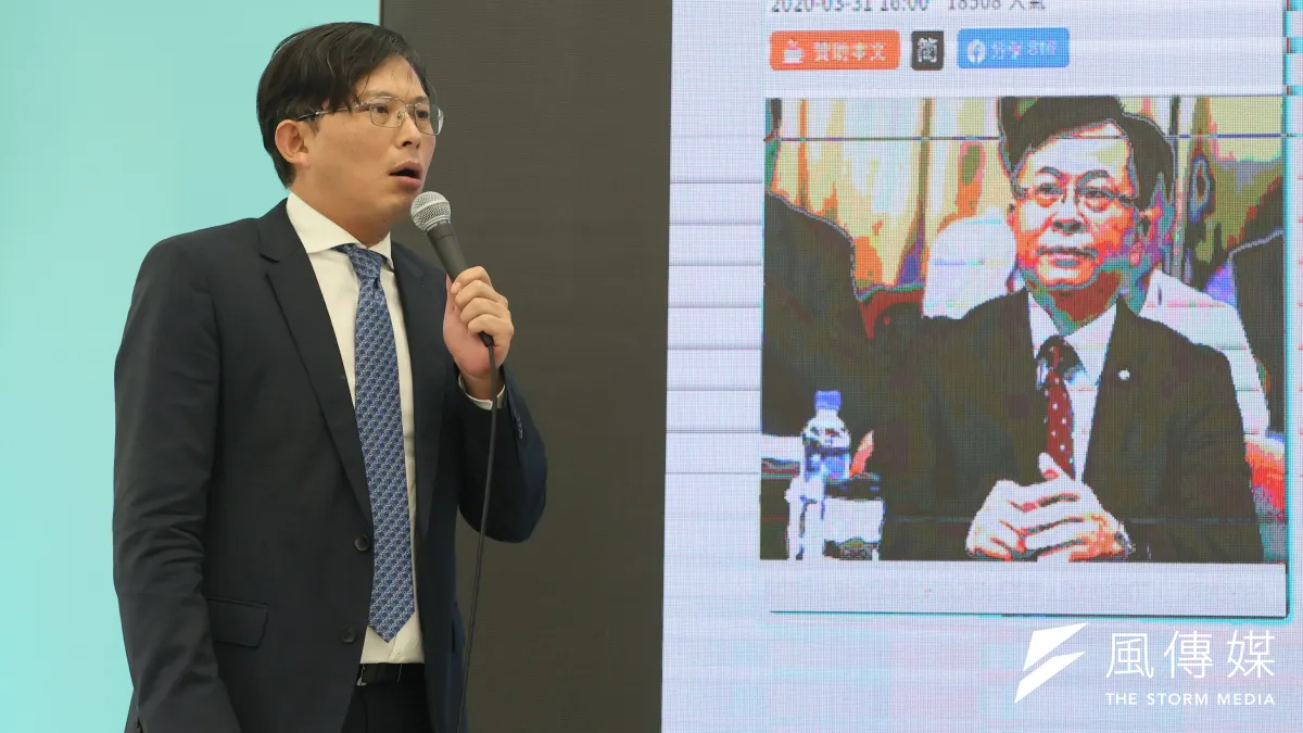 民眾黨不分區立委參選人黃國昌13日出席媒體改革記者會。(柯承惠攝)