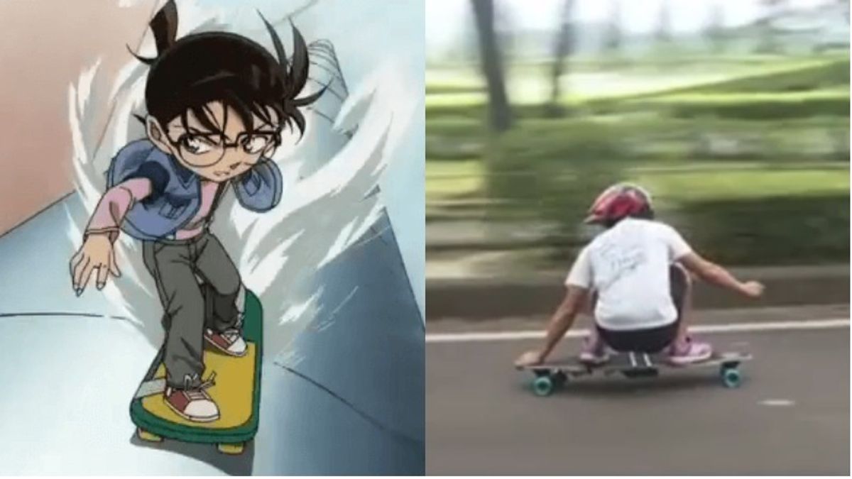 有位日本高三學生,運用自身深厚理工知識與製作能力,打造出一台「名偵探柯南滑板」。(圖/智慧機器人網) 有位日本高三學生,運用自身深厚理工知識與製作能力,打造出一台「名偵探柯南滑板」。(圖/智慧機器人網)