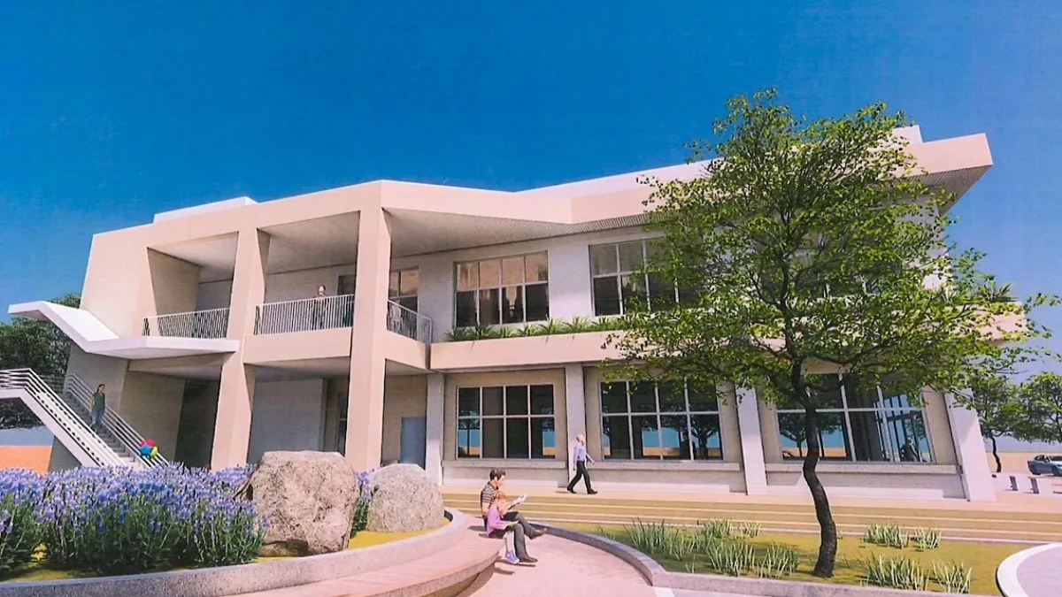 桃園市政府推動「中壢區龍岡市民活動中心二樓增建工程」預計113年3月完工啟用。(圖/桃園市政府提供)