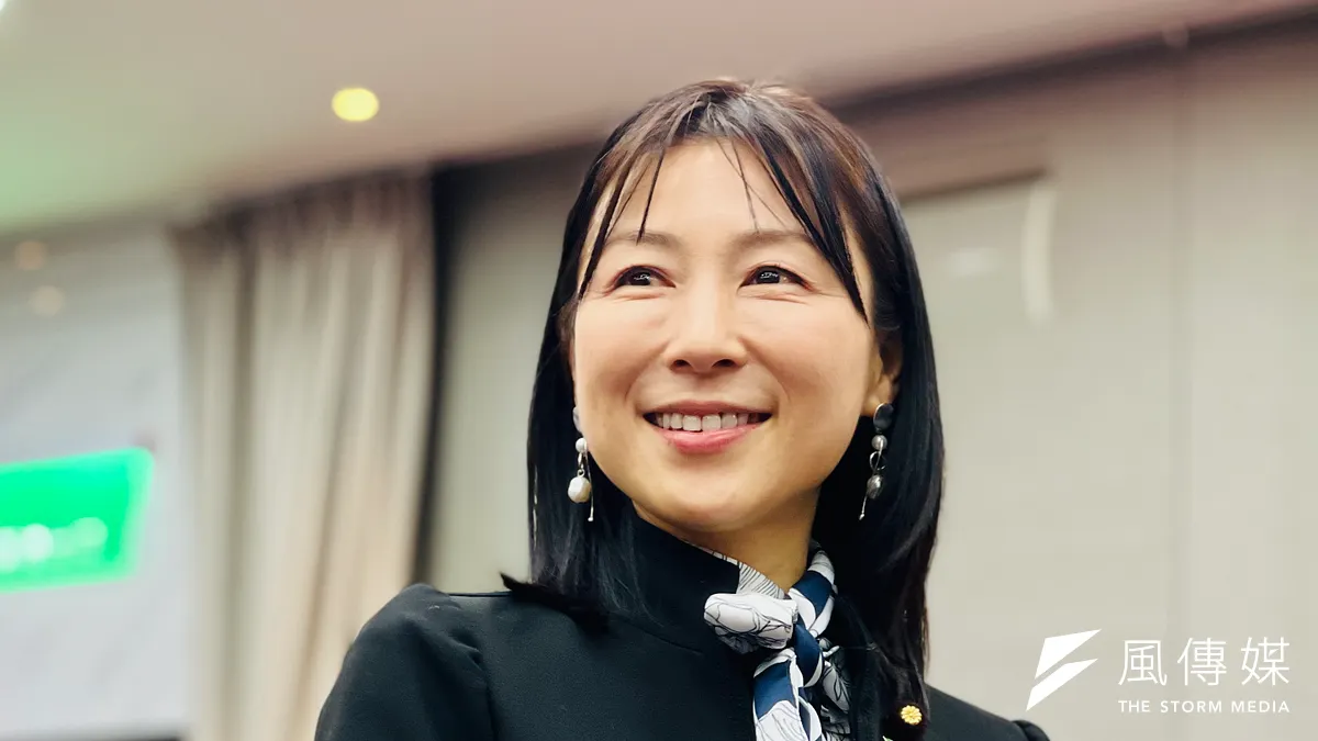 2023年1月,日本立憲民主黨(立民黨)參議員塩村文夏應亞太青年協會邀請訪問台灣(簡恒宇攝)