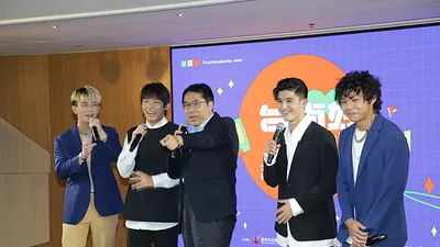 街舞唱跳男團B.T.O.D今日特別來到南市府一同宣傳,市長黃偉哲揪市議員呂維胤、沈震東、李宗翰現場組一支男團Battle尬舞。(圖/台南市府提供)