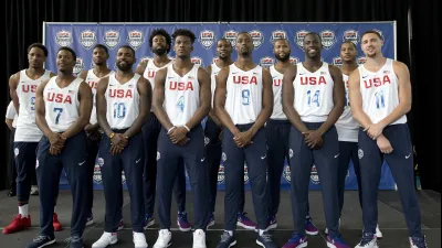 NBA球星,美國男籃官方正式公布了里約奧運12人大名單(美聯社)