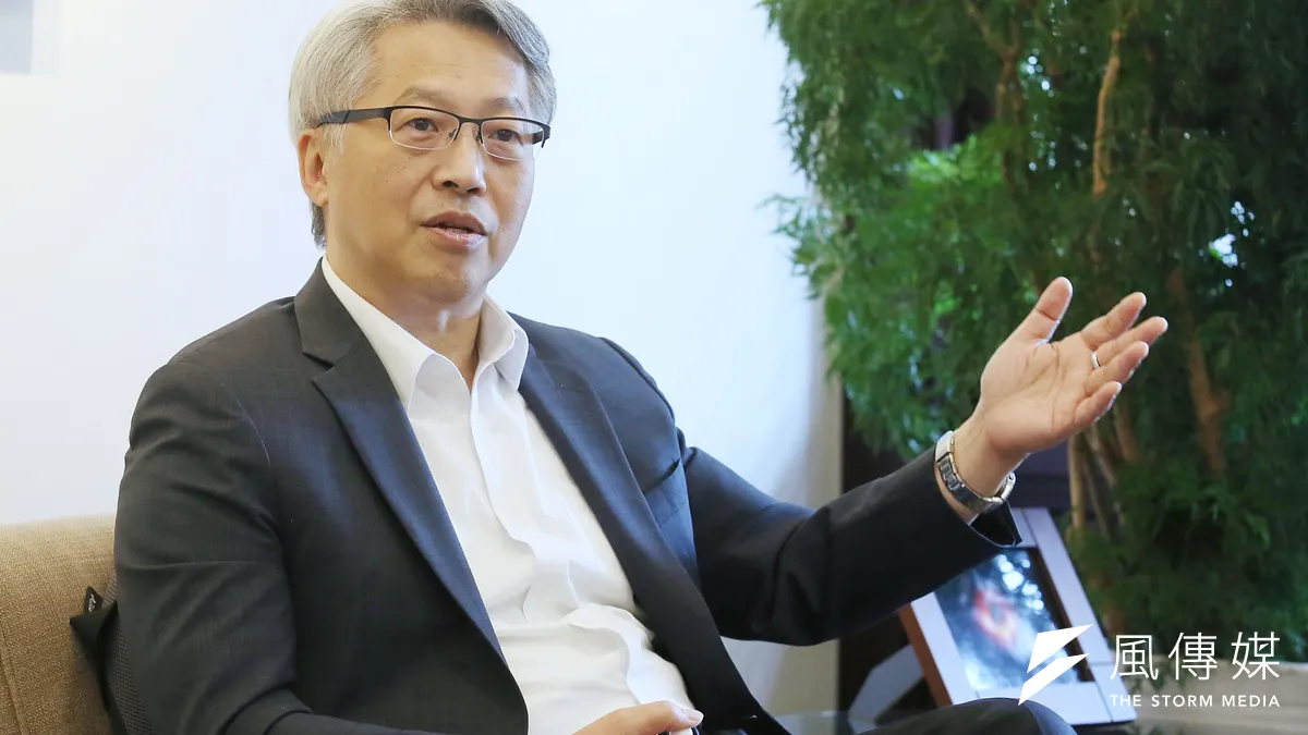 中央研究院院長廖俊智接受《風傳媒》專訪。(柯承惠攝)