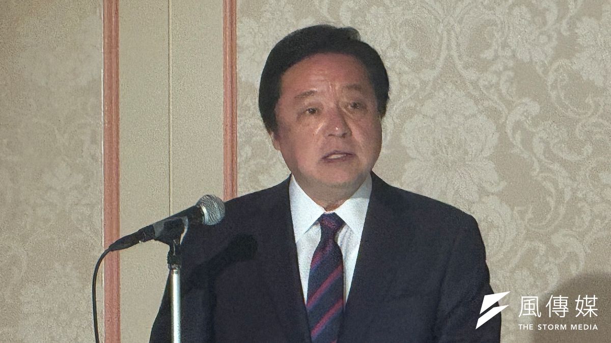 日本防衛大臣大臣補佐官若宮健嗣致詞時表示。為確保國民的生命與生活,政府正積極推動防衛力量強化。(黃信維攝) 日本防衛大臣大臣補佐官若宮健嗣致詞時表示。為確保國民的生命與生活,政府正積極推動防衛力量強化。(黃信維攝)