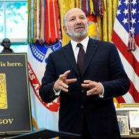 米国商務長官ラトニック氏が台米半導体製造の五分五分分配案を提示し、一時市場に恐慌を引き起こした。(写真/AP通信提供) 米国商務長官ラトニック氏が台米半導体製造の五分五分分配案を提示し、一時市場に恐慌を引き起こした。(写真/AP通信提供)