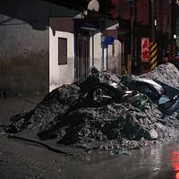 台湾東部の花蓮・馬太鞍渓上流のせき止め湖があふれ、深刻な災害を引き起こした。(写真/顏麟宇撮影) 台湾東部の花蓮・馬太鞍渓上流のせき止め湖があふれ、深刻な災害を引き起こした。(写真/顏麟宇撮影)