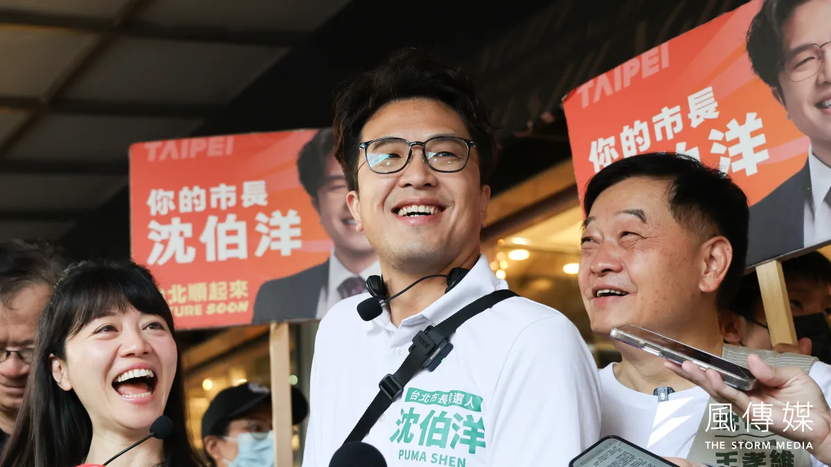 根據TVBS民調顯示,上次投給黃珊珊的人有53%轉支持民進黨台北市長參選人沈伯洋。(資料照,陳品佑攝)