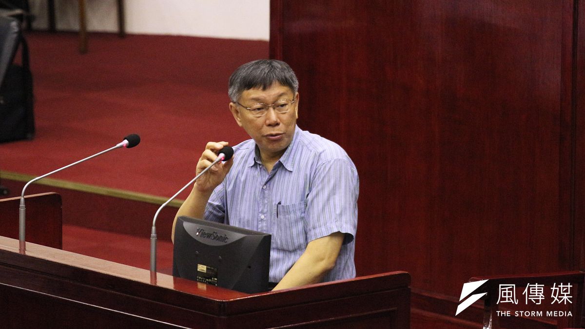 關於北農殘菜,台北市長柯文哲(圖)說,吳音寧當時處理每項都合法,但也告訴吳「妳就是不懂政治,人家都在盯妳還這樣。」(陳韡誌攝) 關於北農殘菜,台北市長柯文哲(圖)說,吳音寧當時處理每項都合法,但也告訴吳「妳就是不懂政治,人家都在盯妳還這樣。」(陳韡誌攝)