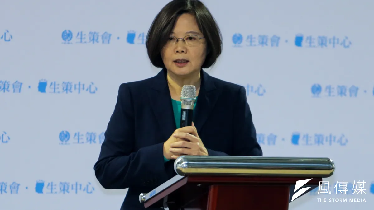 蔡英文指出,馬政府急推五年千億高教計畫,對新政府「不尊重、不恰當」。(陳明仁攝)