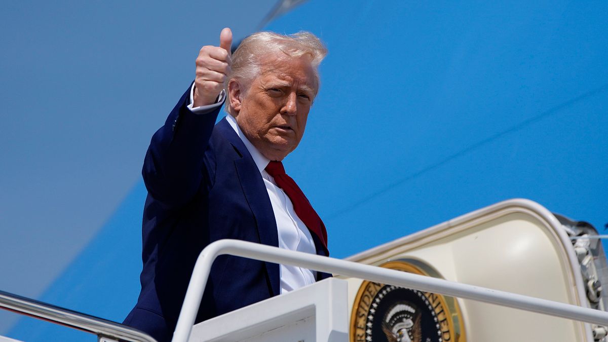 アメリカ大統領トランプ。(AP通信) アメリカ大統領トランプ。(AP通信)