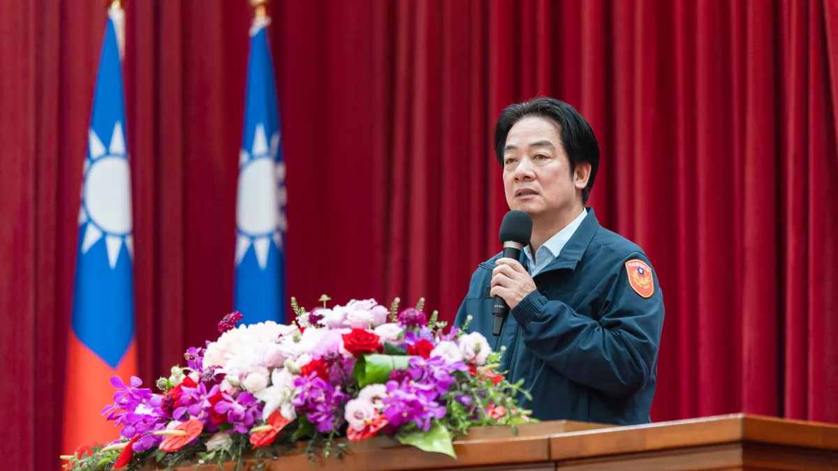 總統賴清德30日出席內政部警政署2026年度第1次署務會報。(總統府提供)