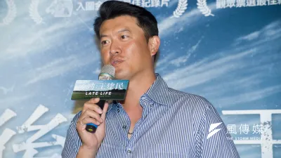 旅美投手王建民5日出席《後勁:王建民》試映會,談到自己在外打拚,缺席孩子成長歷程,王建民滿懷遺憾。(甘岱民攝)