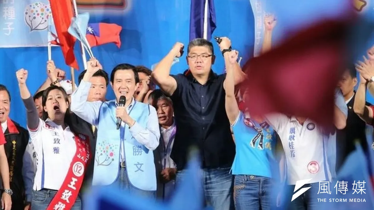 藍營巨頭總動員,為國民黨台北市長候選人連勝文拉票。(吳逸驊攝)