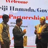 大阪・関西万博インド館で「Kochi-DAY」が開かれ、日印の“二つのコーチ”が舞踊と伝統芸能で交流を深めた。(写真/黃信維撮影) 大阪・関西万博インド館で「Kochi-DAY」が開かれ、日印の“二つのコーチ”が舞踊と伝統芸能で交流を深めた。(写真/黃信維撮影)