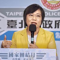 2日、「守護の盾—防空避難体験特展」の開幕式に出席した台湾・内政部長の劉世芳氏。(写真/柯承惠撮影) 2日、「守護の盾—防空避難体験特展」の開幕式に出席した台湾・内政部長の劉世芳氏。(写真/柯承惠撮影)