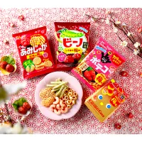 東ハトがキャラメルコーン55周年を記念した梅味など、1月発売の多様な新スナック商品を一挙発表した。(写真/東ハト提供) 東ハトがキャラメルコーン55周年を記念した梅味など、1月発売の多様な新スナック商品を一挙発表した。(写真/東ハト提供)