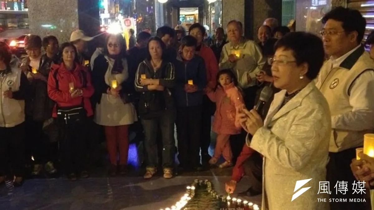 前副總統呂秀蓮在 228前夕回到事件發生的天馬茶房。(王立柔攝)