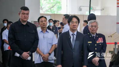 賴清德連邀請在野領袖會商都不夠誠意。圖為賴清德(右二)視察警政署反恐訓練中心。(鍾秉哲攝)